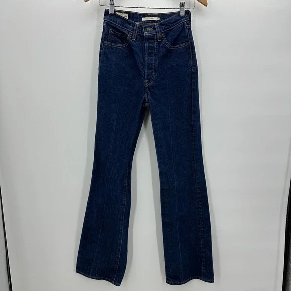 Levi's Premium Denim Ribcage Boot‎ Jeans Sz 24 Boot Cut